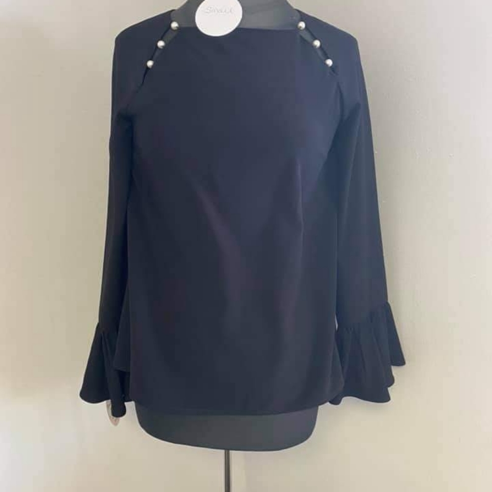 Black beaded blouse